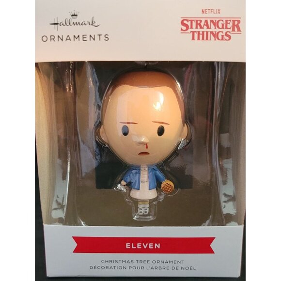 Eleven W Bloody Nose Netflix Stranger Things Hallmark Christmas Tree Ornament - Picture 1 of 2